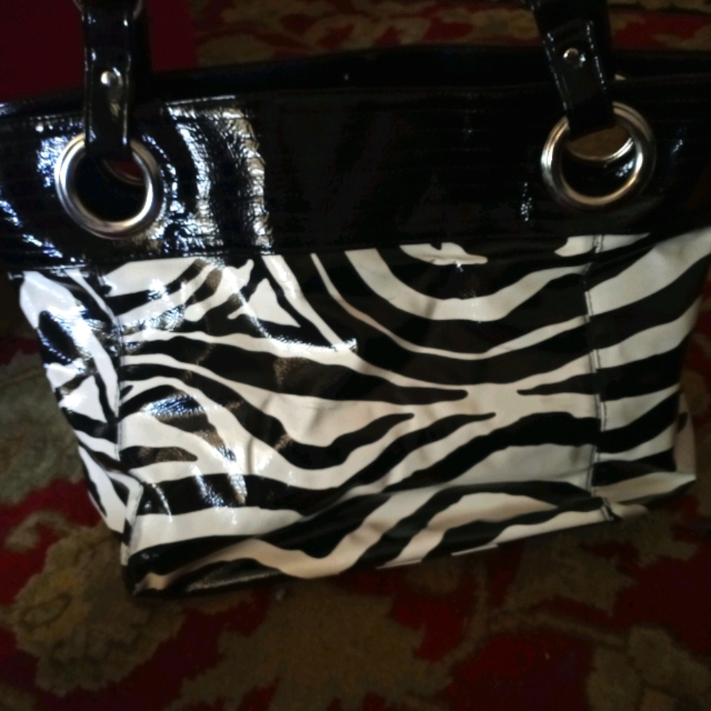 Zebra print bag